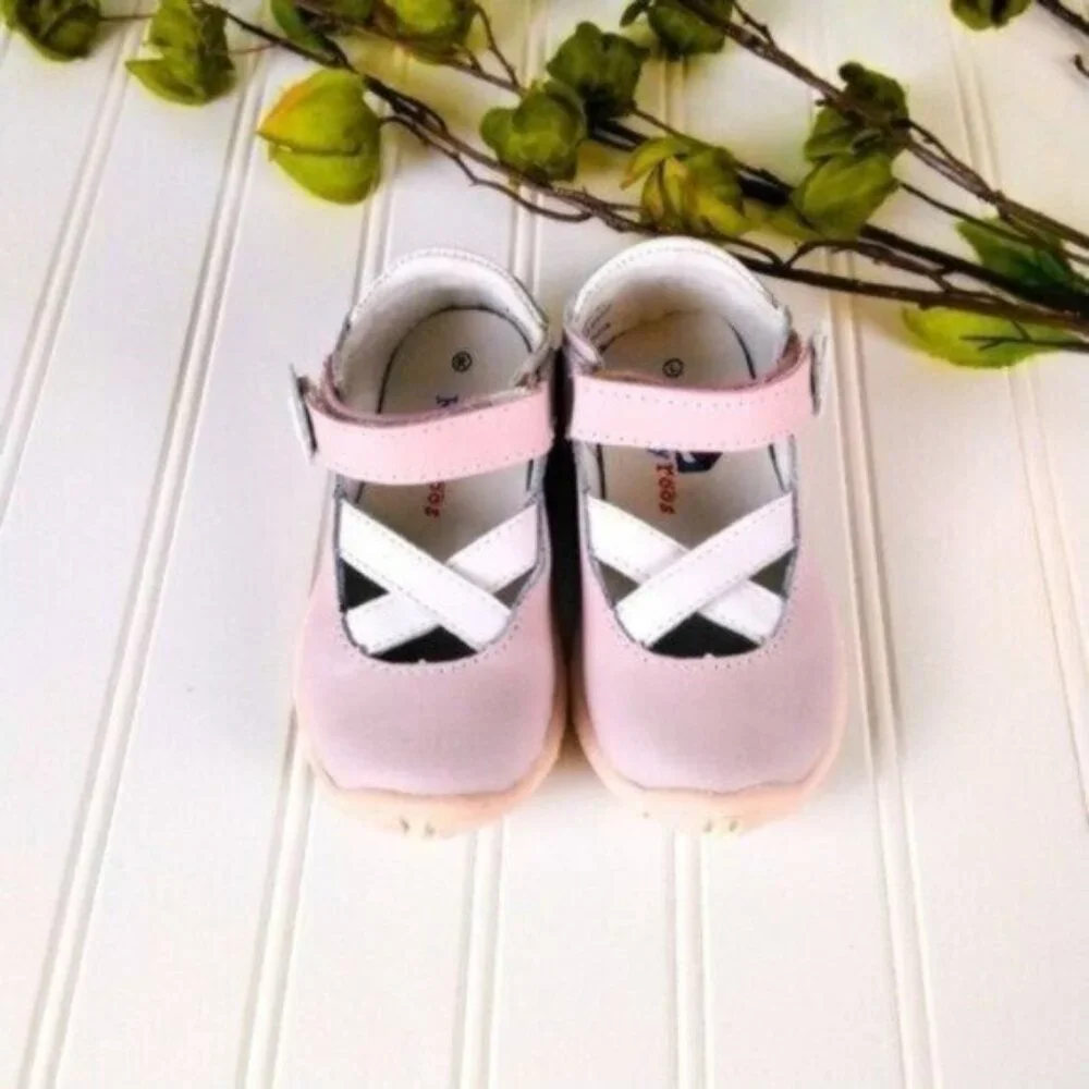 Riley Roos Carly Blush Mary Jane Walking Shoes Siize 3-6 months